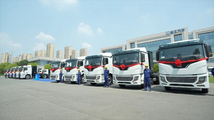 目的地：大西北！100臺徐工新能源重卡滿電啟程